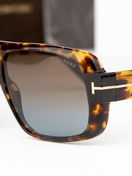 Tom Ford TURNER Women Sunglasses Havana Brown Gradient Pilot FT1101 52F NEW